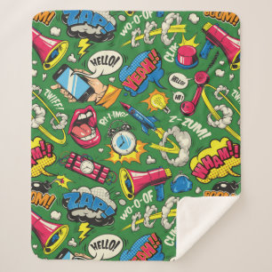 Retro-Comic-Boom-Gadget-Decke Sherpadecke