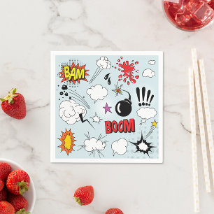 Retro Comic Explosion Pop Art Serviette