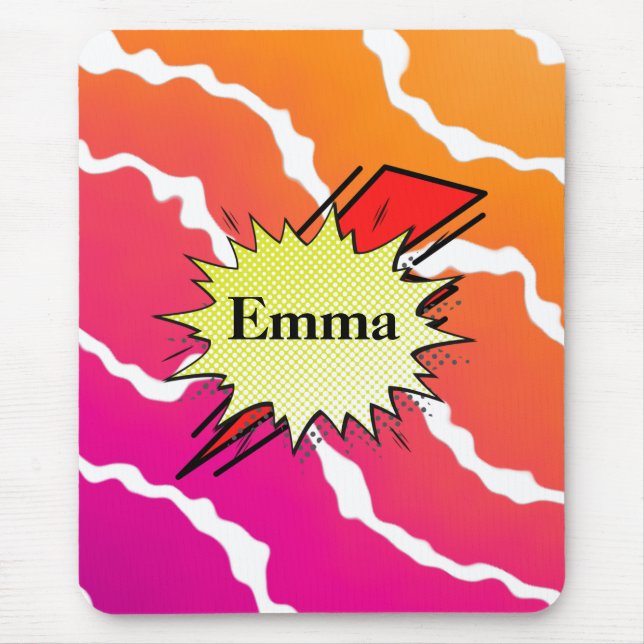 Retro-Comic Mousepad (Vorne)