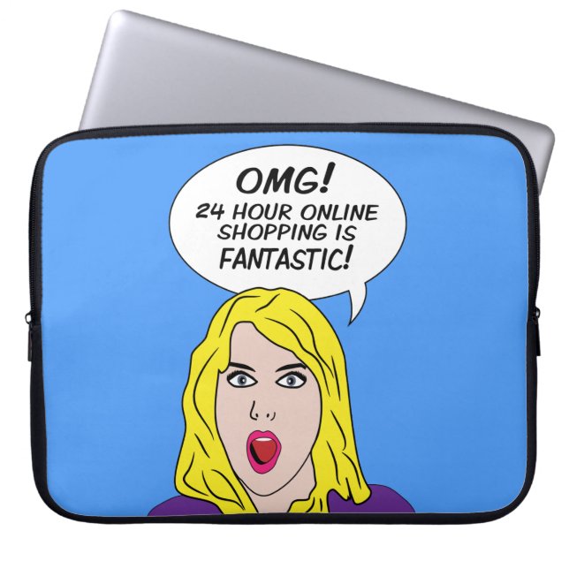 RETRO-COMIC Notebook-Ärmel Laptopschutzhülle (Vorderseite)