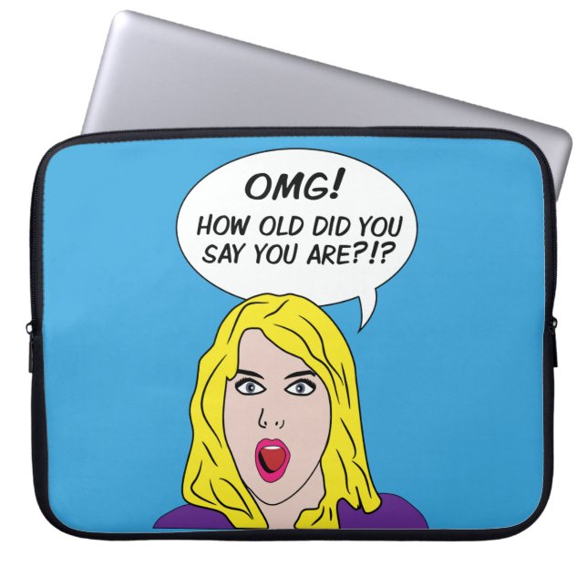 RETRO-COMIC Notebook-Ärmel Laptopschutzhülle (Vorderseite)