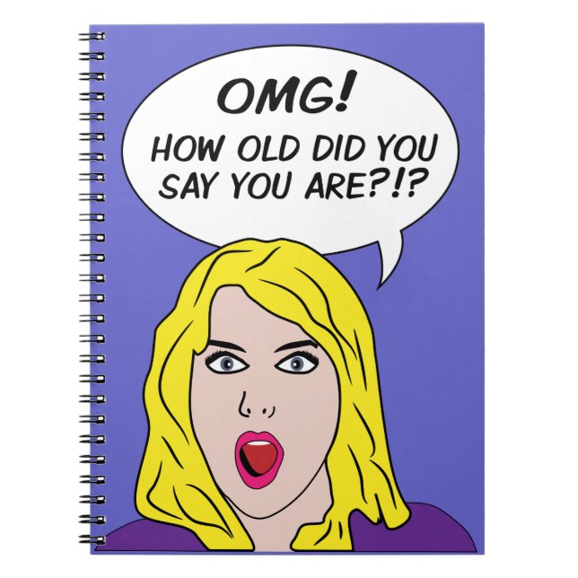 RETRO-COMIC-Notebook Notizblock (Vorderseite)