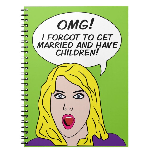 RETRO-COMIC-Notebook Notizblock (Vorderseite)