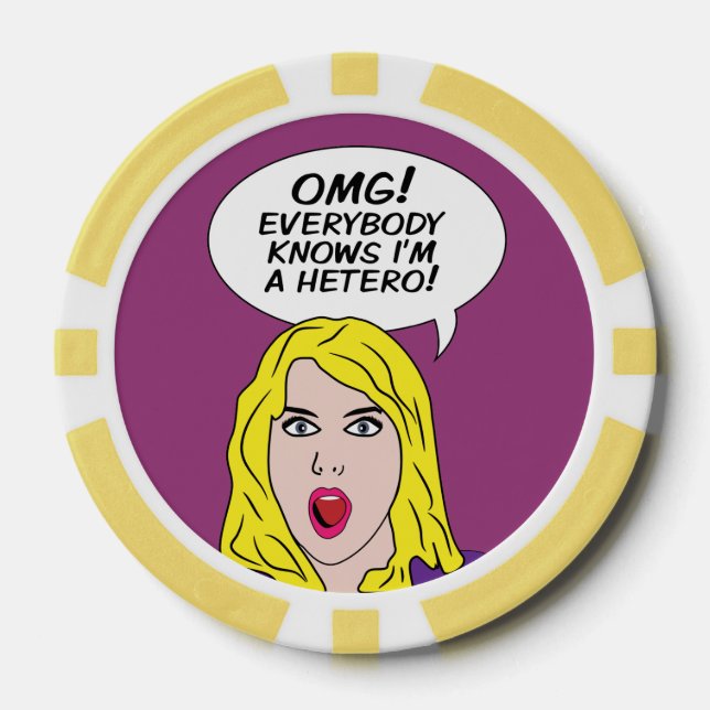 RETRO COMIC Poker Chips (Vorderseite)