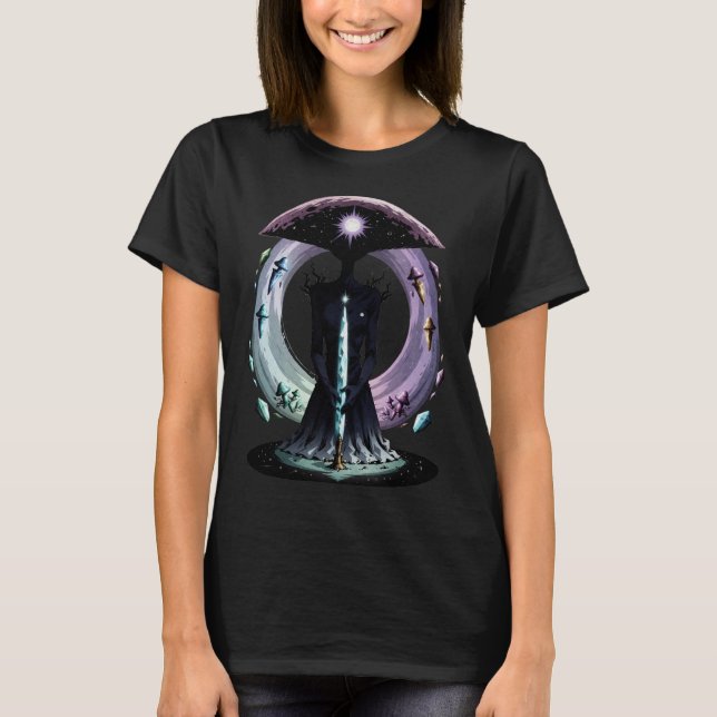 Retro Comic Psychedelic Spirit Art T-Shirt (Vorderseite)