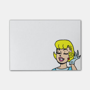 Retro Comic-Streifen-Schönheits-Post-Itanmerkunge Post-it Klebezettel