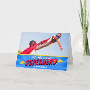 Retro-Comic-Superhelden-Vater-Tag Dankeskarte