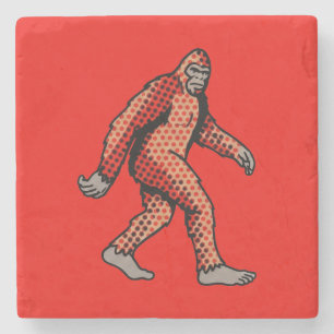 Retro-Comic-Waldkreatur-Pop-Art-Panel Steinuntersetzer