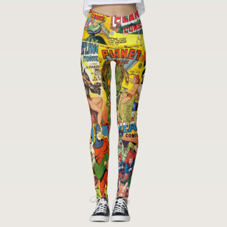 Retro Comicabdeckung Leggings