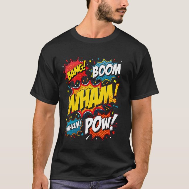 Retro-Comicbuch T-Shirt (Vorderseite)