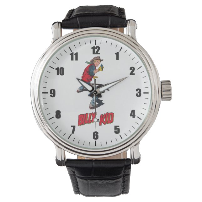 Retro-Comicen - Billy - das Verbot des Kid-Western Armbanduhr (Vorderseite)