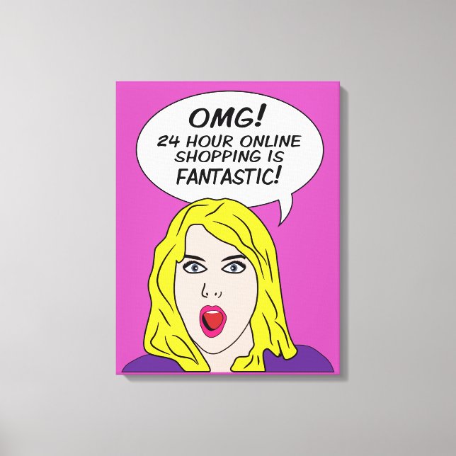 RETRO COMICS impression de toile enveloppée (Recto)