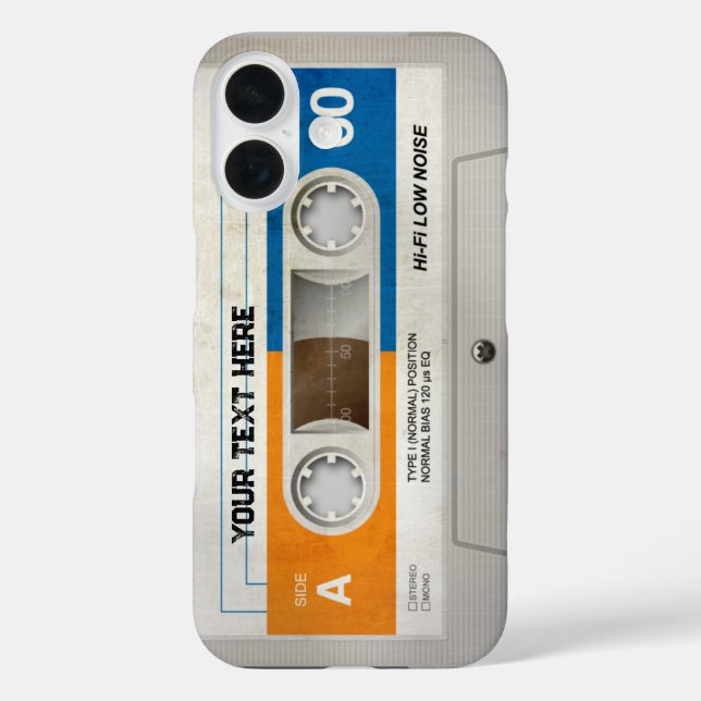 Retro-Compact-Audiokassette | DJ Best Gifts iPhone 16 Hülle (Rückseite)