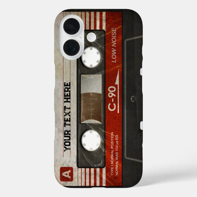 Retro-Compact-Audiokassette | DJ Best Gifts iPhone 16 Hülle (Rückseite)
