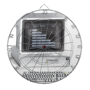 Retro-Computer Dartscheibe