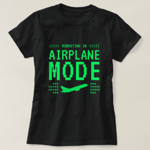 Retro-Computer-Stil Flugzeugmodus T-Shirt