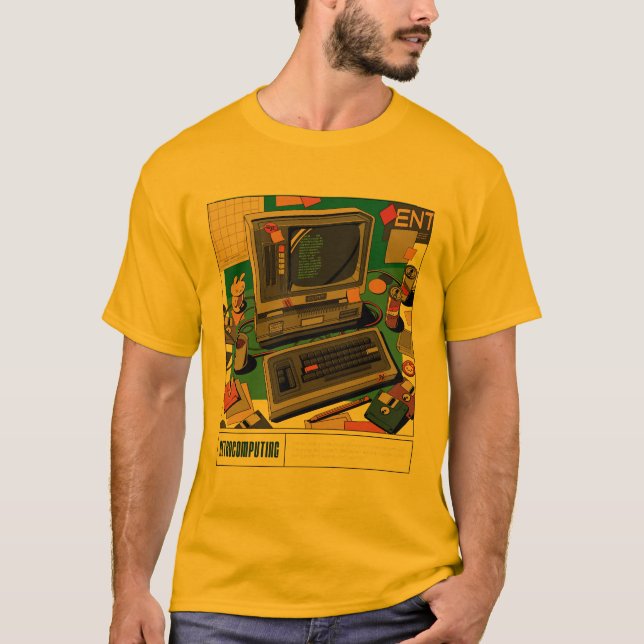 Retro-Computer T-Shirt (Vorderseite)