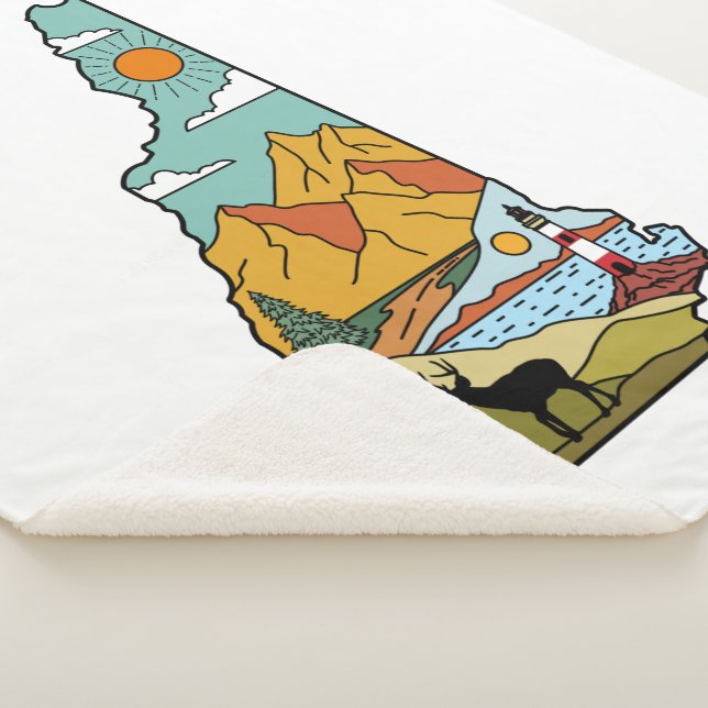 Retro Concord New Hampshire White Mountain Sherpadecke (3/4)