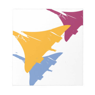Retro Concorde Jet Airplane Flight Design Notizblock