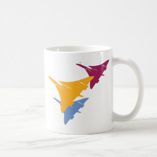 Retro Concorde-Jet-Flugzeug-Luftfahrt-Flug-Entwurf Kaffeetasse
