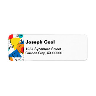 Retro Contemporary Geometric Colorful Personalisie