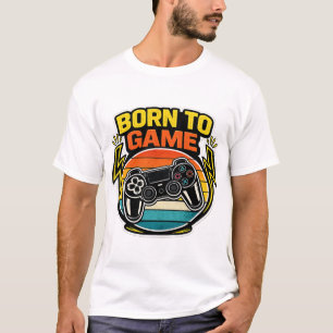 Retro-Controller Born to Game T-Shirt