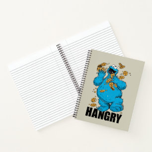 Retro Cookie Monster Hangry Notizbuch