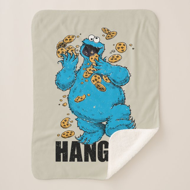 Retro Cookie Monster | Hangry Sherpadecke (Vorderseite)
