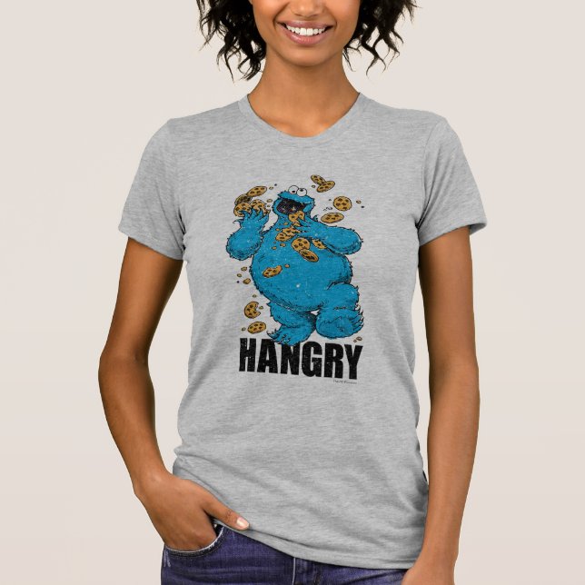 Retro Cookie Monster | Hangry T-Shirt (Vorderseite)