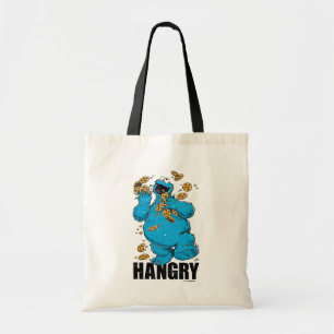 Retro Cookie Monster   Hangry Tragetasche