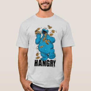 Retro Cookie Monster   Hungrig T-Shirt