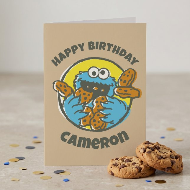 Retro Cookie Monster Karte (Von Creator hochgeladen)
