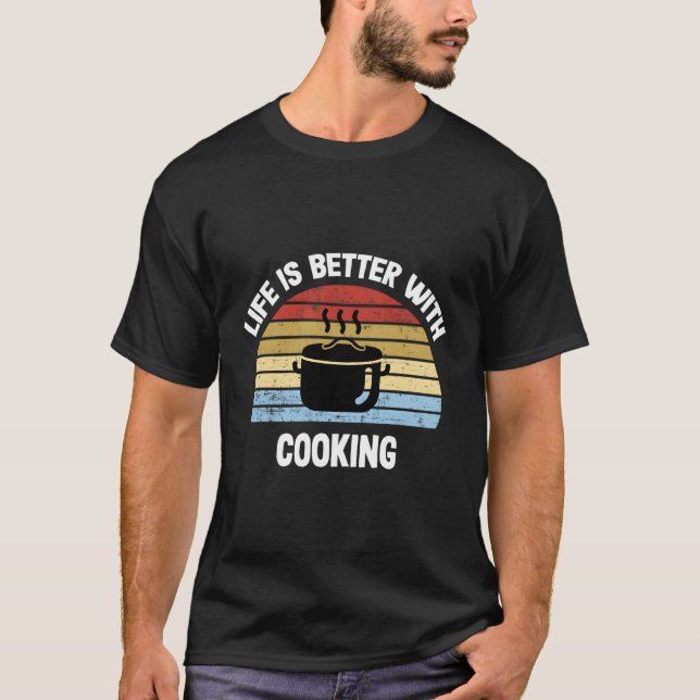Retro Cooking T-Shirt (Vorderseite)