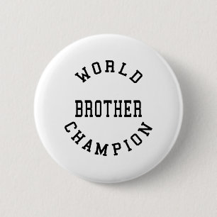 Retro Cool Brothers Geschenke: Weltmeister Bruder Button