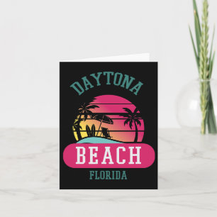 Retro Cool Daytona Beach Mens Womens Florida Beach Karte
