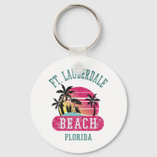 Retro Cool Ft. Lauderdale Vintag Mens Frauen Fl B Schlüsselanhänger