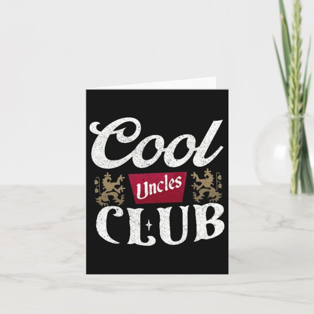 Retro Cool Uncles Club MASI - The Restaurant Risto Karte (Vorderseite)