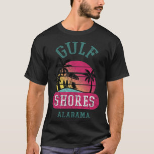 Retro Coole Golfküste Original Alabama Beach Grap T-Shirt
