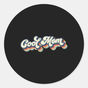 Retro Coole Mamas Club Mama Locarno Runder Aufkleber