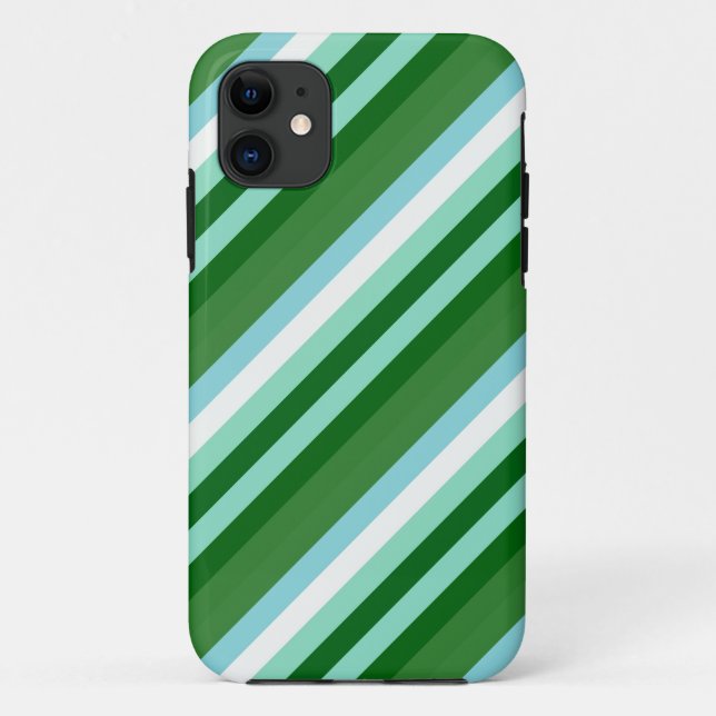 Retro-coole Streifen Case-Mate iPhone Hülle (Rückseite)