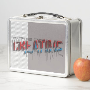 Retro Coole Typografie Metall Brotdose