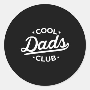 Retro Coole Väter Club Funny Vater Pocket Fathonta Runder Aufkleber