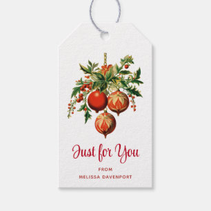 Retro Coole Weihnachtsbaumdekorationen Geschenkanhänger