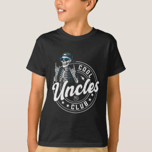 Retro Cooler Onkel Club Lustiges Skelett Neuer Onk T-Shirt