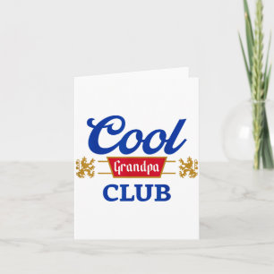 Retro Cooler Opa Club Familienpassende Geschenke z Karte