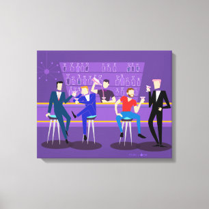 Rétro copie de toile de bar gay