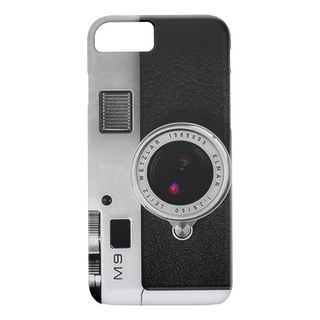 Rétro coque iphone d'appareil-photo (Dos)