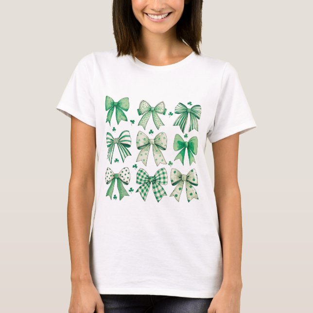 Retro Coquette St Patrick's Day - C004 T - Shirt (Vorderseite)