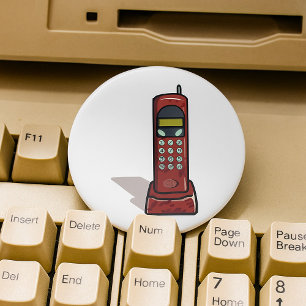 Retro Cordless Phone Vintag 90er Button