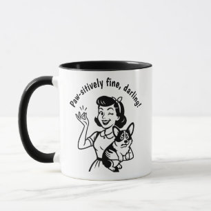 Retro Corgi Dog Lover Geschenk Tasse